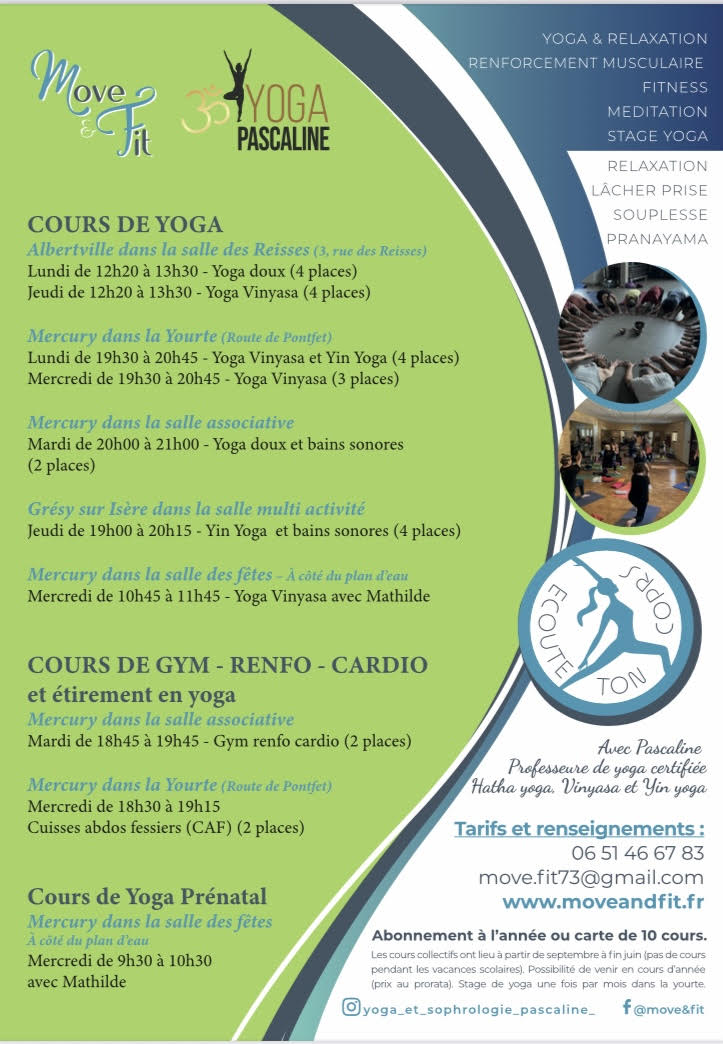 Yoga et fitness à Mercury